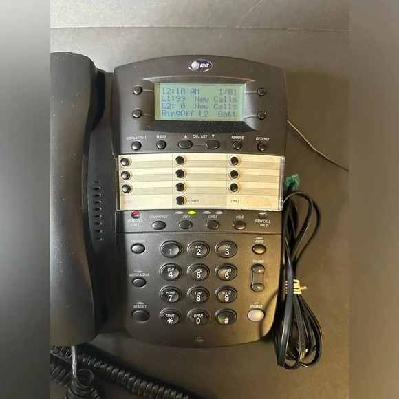 AT&T 972 2 Line Office Business Speakerphone Conference - Picture 1 of 5